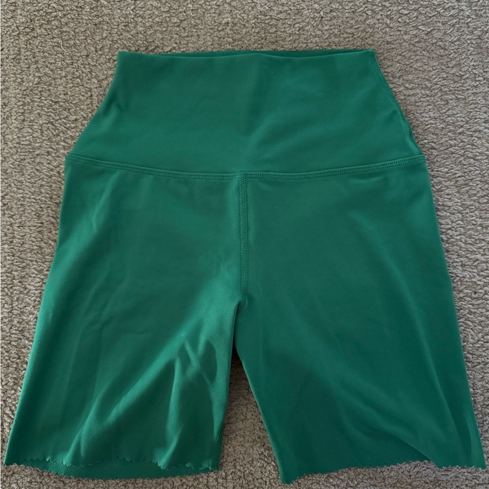 Spiritual Gangster Green High-Waisted Women's Shorts